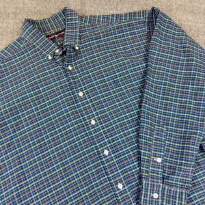 VTG Ralph Lauren Mens XL Multicolor Plaid Button Down Blake Shirt Long Sleeve